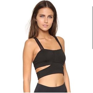 Michi Onyx Black Mesh Strap Sports Bra
